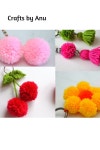 4 easy woolen keychain crafts | Keychain making with wool | Yarn DIY | DIY keychain | woolen craft - 2021 | 뜨개질 공예, 공예