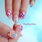 드로잉쇼 네일/Drawing Show on Instagram: “츄츄솜사탕 ✨✨여전히 많이 고르시는 디자인이에요😍😍” | 네일