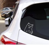 F U Cat Car Sticker/ Cat Bumper Sticker/ Kitty Cat Bumper - Etsy in 2023 | Cat bumper stickers, Bumper stickers, Car stickers