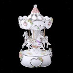 Merry-Go-Round Music Box Carousel Horse Music Box Birthday Gift Home Decor #Unbranded | 도자기