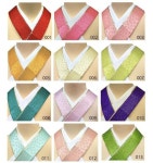 【楽天市場】重ねエリ 振袖　重ねエリ 正絹重ね襟 e-012 小桜柄　メール便対応　振袖　訪問　小紋：京都うさぎ堂(이미지 포함)