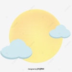 한가위 달 장식 추석 일러스트 명절, 한가을 축제, 달, 상서로운 구름 PNG 일러스트 및 PSD 이미지 무료 다운로드 - Pngtree