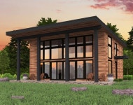 Bamboo House Plan | Shed Roof Modern Small House Plans | 작은 집 설계도, 현대식 주택 구조, 집 계획