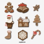 선형 만화 일러스트 크리스마스 아이템, 크리스마스 아이템, 선의, 산타 클로스 PNG 일러스트 및 PSD 이미지 무료 다운로드 - Pngtree