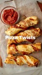 Puff Pastry Pizza Twists - Izzys Vegetarian Recipes | Recipe | Puff pastry pizza, Pastry, Puff pastry