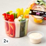 All바른농장 레인보우 샐러드스틱 콜라비, 300g, 1개