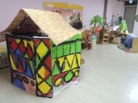 #유치원 #유치원교사 #아프리카프로젝트 #세계여러나라 #연구수업 #역할영역 #아프리카의식주다넣기 #은데벨레 #Ndebele #cardbord... 