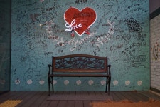 남산타워 사랑의 벤치. Bench for lovers. | 벤치