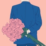 #꽃을든남자 는 언제나 옳다 3 . #illustration #drawing #flower #man #suit #lineart #일러스트 #드로잉 #꽃 #장미 #깜짝선물 #이벤트... 