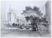 도시풍경 연필소묘 / City pencil drawing
