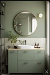 Pin page Pin by minsung kang on 화장실_그린 in 2024 | Green bathroom decor, Small bathroom colors, Bathroom color schemes