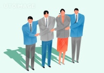 다같이함께 005 SPAI640, 유토이미지, 일러스트, 웹, 모바일, 앱, 소스... 함께, 같이, 회사원, 직원, 동료, 손잡고, 어깨동무, 동료애, 우정, 단합... 