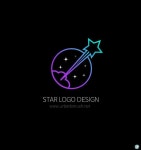 스타 로고 일러스트 ai 다운로드 star logo sample - 어반브러시