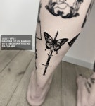 홍대타투 블랙워크 나비타투