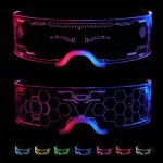 Led Visor Glasses 7 colors and 4 modes, Luminous Glasses for Halloween Cosplay Party Bar (2PCS) | 축제 파티, 미래 기술, 안경