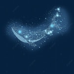 블루 다각형 디지털 개념 별이 빛나는 푸른 고래 일러스트 하늘, 푸른, 다각형, 디지털 컨셉 PNG 일러스트 및 PSD 이미지 무료 다운로드... 