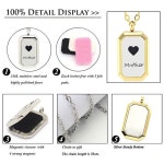 선물로 체인 무료! 20*30mm 자기 폐쇄 316l 스테인레스 스틸 유산 아로마 테라피 로켓 기관총 목걸이 | 목걸이, 아로마테라피, 최신 유행