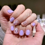 • Nail Design 컬러별네일 *보라색 라벤더네일 보라보라해~💜 (violet, purple nail)