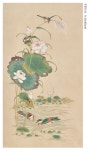 중국 꽃 그림, 중국화, 연꽃 예술