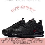 2022-05-09 ^ 198000원 ^ 나이키 에어맥스97 리플렉티브 로고 블랙레드 AR4259-001