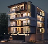 Exteriors에 있는 Nirmaankala Architects님의 핀 | 사무실 건물, 건물