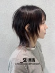 단발 허쉬컷 & 이어링염색