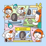 한국타이어 인터널브랜딩 카툰 by 기술과친절 포트폴리오 - 노트폴리오