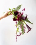 더뉴즈 on Instagram: “Wine calla clematis arm bouquet” - 2021