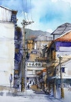 劉憶青，Aug ,17 | 수채화 풍경, 수채화 아트, 스케치