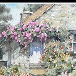 ART #shorts 풍경 수채화 - 포근한 집 (아르쉬 황목)... 강남취미수채화 #수채화기초 #수채화그리는법 #수채화