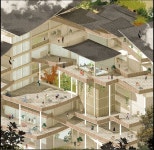 Portfolio에 있는 태영 이님의 핀(이미지 포함) | 건축 프리젠테이션, 건축, 투시도