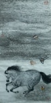 踏花歸去馬蹄香 137x69cm 2020大暑 水墨設色、宣紙 | 말