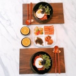 내일 먹어야지 . . . Menu 참치만능고추장비빔밥 스팸구이 오뎅볶음 깻잎 배추김치 오렌지 . . . #… | Table settings