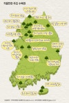 Map / Tree / Landscape / Design / 인포그래픽 / 울창한 숲 속에서 만끽하는 나만의 힐링타임… 가볼 만한 전국의 주요 수목원