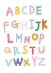 Alphabet Print Nursery Alphabet Poster ABC Wall Art Print | Etsy - 2021 | 알파벳 포스터, 키즈룸, 알파벳