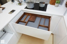 트랜스포머 식탁이 있는 주방가구 – (주)마춤가구 우노 | 싱크대 디자인, 멀티미디어 룸, 인테리어