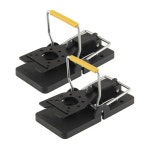 2 개 블랙 재사용 마우스 마우스 쥐 트랩 킬러 제어 트랩-쉬운 해충 끄는 포수 PBT 해충 거부 (With images) | Rat traps