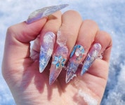 쥬네일 on Instagram: “크리스마스🤍 Xmas nails❄️ 🎥youtube JOUNAIL” | Xmas nails, Luxury nails, Xmas nail art