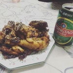#혼술#치킨#치느님#맥주#칭다오 | Food
