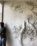 Pin by 정민 이 on 아트월 | Plaster art, Plaster wall art, Drywall art