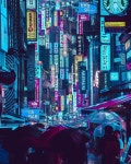 사이버펑크 한국에 있는 앙큼 김님의 핀 | 사이버펑크 도시, 배경, 그림