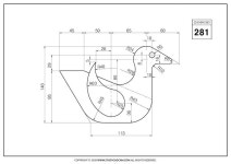 STUDYCADCAM 2D CAD 연습 281 (PDF) - Payhip in 2024 | Technical drawing, Autocad tutorial, Autocad