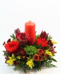 Fall Grandeur - deluxe centerpiece - make it awesome by adding 3 roses Pin on 꽃꽂이