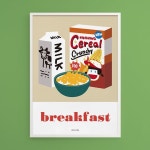 텐바이텐 10X10 : 씨리얼 아침식사 M 유니크 인테리어 디자인 포스터 - 2023 | 포스터 디자인, 포스터, 음식 포스터 디자인