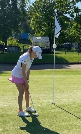#golf #titleist #pinkskirt #adidas #adidasgolfshoes #golf #golfgreen i 2023