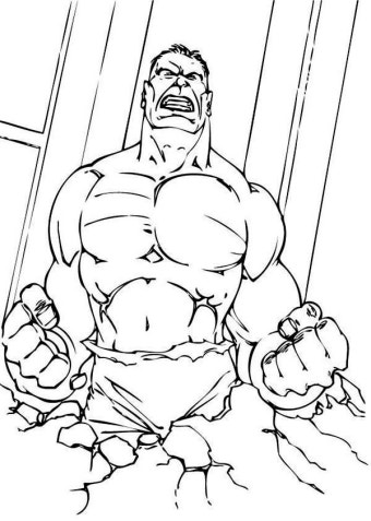 Hulk Start to Angry Coloring Page - NetArt | Hulk, Pagine da colorare per bambini, Disegni