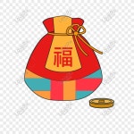 복 주머니 요소