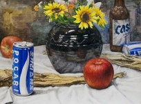 정물수채화 연구작 (사실묘사 st.) - 대전 전민동 이미지 미술학원