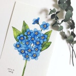 #물망초 #forgetmenot #flower #watercolor #watercolors #aquarelle #illust #illustration #수채화 #일러스트 #수채화일러스트 #감성수채화 #미술... 