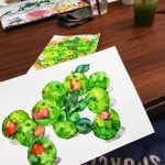 #청사과 #수채화 #사과그리기 #사과 #수채화공방 #목동화실 #성인취미 #키즈아트 #세라믹페인팅 #드로잉 #목동 #데일리 #그림그리는곳... 